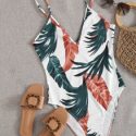 Tropical Print Cami Bodysuit