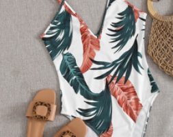 Tropical Print Cami Bodysuit