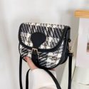 Tweed Flap Crossbody Bag