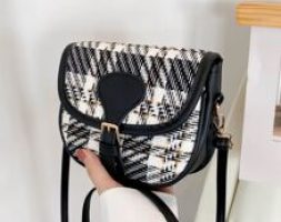 Tweed Flap Crossbody Bag