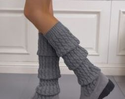 Tweed Slip On Sock Boots