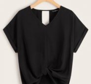 Twist Front Keyhole Back Top