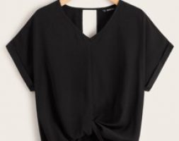 Twist Front Keyhole Back Top