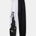 Two Tone Astronaut Graphic Sweatpants