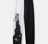 Two Tone Astronaut Graphic Sweatpants