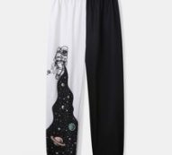 Two Tone Astronaut Graphic Sweatpants