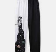 Two Tone Astronaut Graphic Sweatpants