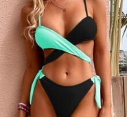 Two Tone Bikini Swimsuit