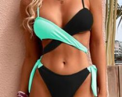 Two Tone Bikini Swimsuit