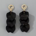 Two Tone Drop Earrings