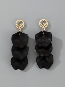 Two Tone Drop Earrings