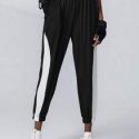 Two Tone Elastic Waist Sports Pants