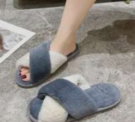Two Tone Open Toe Slippers