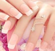 Two Tone Polished Fake Nails 24pcs