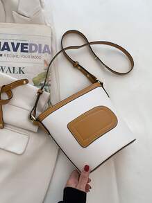 Two Tone Satchel Bag