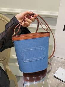 Two Tone Satchel Bag