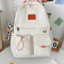 Two Tone Zip Front Backpack