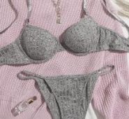 Underwire Thong Lingerie Set