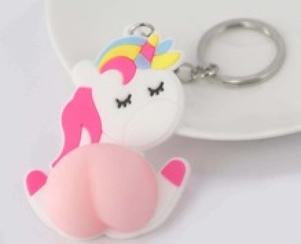 Unicorn Charm Keychain