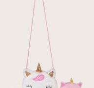 Unicorn Shaped Crossbody Bag With Coin Case