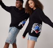 Unisex 1pc Skeleton Graphic Sweatshirt