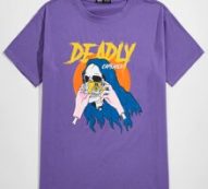 Unisex Letter Skull Graphic Tee