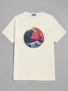 Unisex Wave Graphic Tee