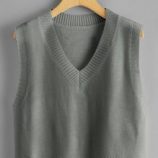 V-neck Crop Sweater Vest