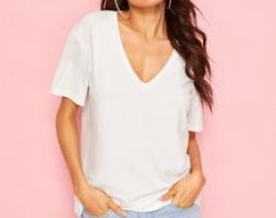V-neck Solid Tee