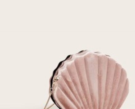 Velvet Shell Shaped Crossbody Bag