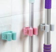 Wall Mounted Mop Hook 1pc