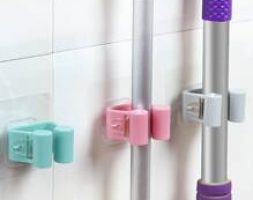 Wall Mounted Mop Hook 1pc