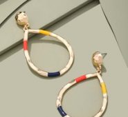 Water Drop Shaped Decor Earrings