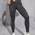 Wide Band Waist Solid Sports Leggings