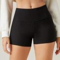 Wide Waistband Rib-knit Biker Shorts