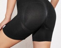 Wide Waistband Solid Sports Shorts