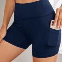 Wideband Waist Sports Shorts With Phone Pockets