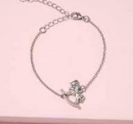 Wooden Horse Decor Chain Bracelet