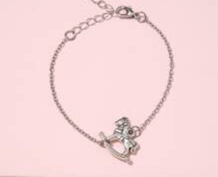 Wooden Horse Decor Chain Bracelet