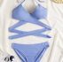Wrap Criss Cross Bikini Swimsuit