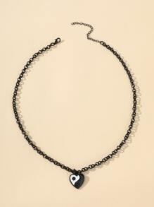 Yin & Yang Decor Chain Necklace