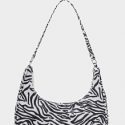 Zebra Striped Shoulder Bag