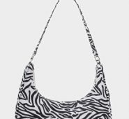 Zebra Striped Shoulder Bag