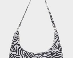 Zebra Striped Shoulder Bag