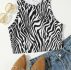 Zebra Striped Tank Top