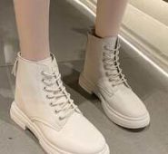 Zip Back Lace-up Front Boots