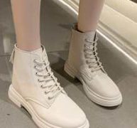 Zip Back Lace-up Front Boots