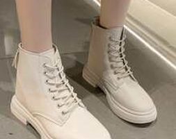 Zip Back Lace-up Front Boots