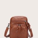 Zip Front Crossbody Bag