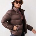 Zip Front Puffer Coat